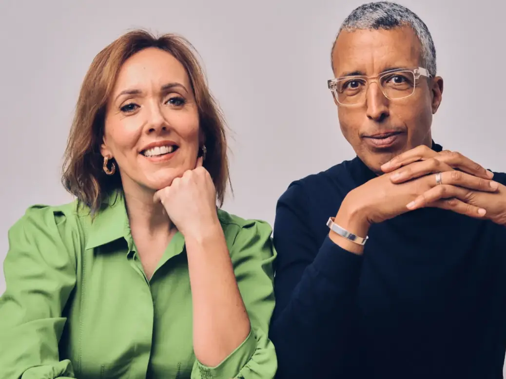 Camilla Tominey and Kamal Ahmed - hosts of The Telegraph's new daily news podcast. Picture: Telegraph Media Group