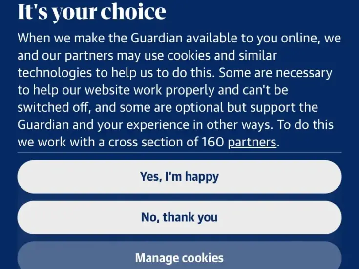 Photo of Guardian makes rejecting tracking cookies easier as it promotes cookie-less solution