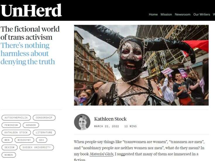'Anti-trans narratives' see Unherd put on advertising blacklist