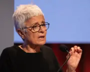 Liliane Landor, the outgoing director of the BBC World Service, is depicted speaking at a BBC World Service Presents event in May 2024, at which she warned the service risks being overtaken by rival services funded by China and Russia if it is not resourced properly.