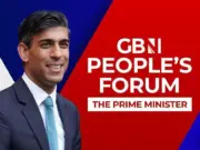 GB News promo for People's Forum: The Prime Minister which Ofcom has said breached due impartiality rules and now issued a fine for