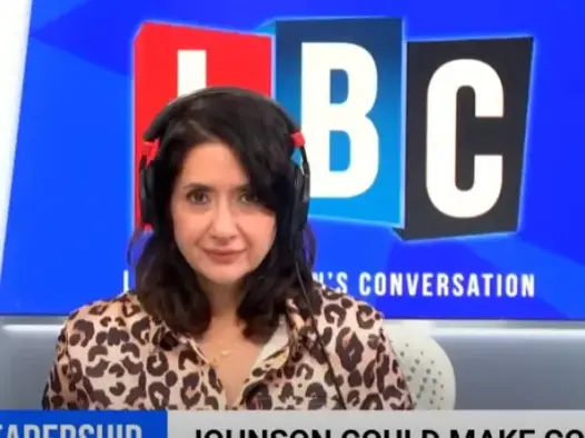 Sangita Myska on LBC. Picture: LBC/Youtube screenshot