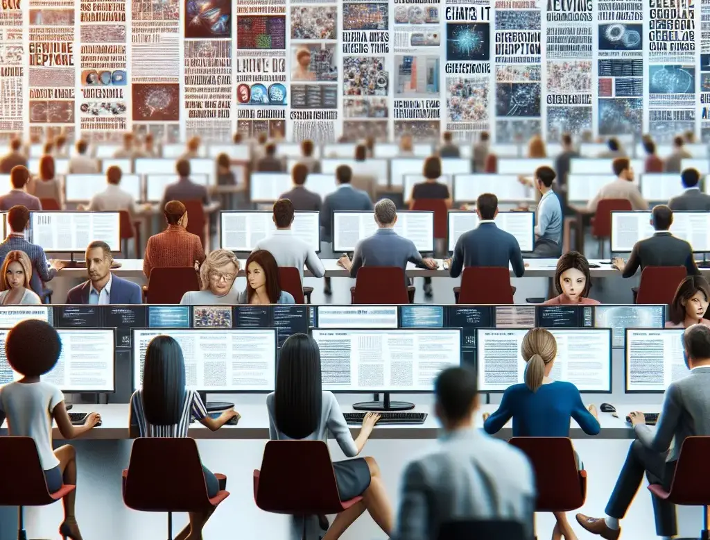 Newsroom stock picture generated by AI. Picture: Shutterstock AI Image Generator