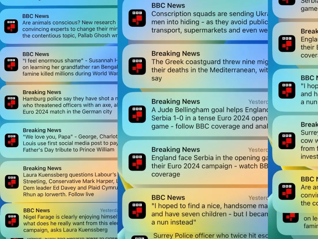 Tories have slight lead versus Labour... on BBC general election push notifications Tories have slight lead versus Labour... on BBC general election push notifications