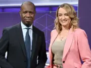 BBC election night hosts Clive Myrie and Laura Kuenssberg. Picture: BBC