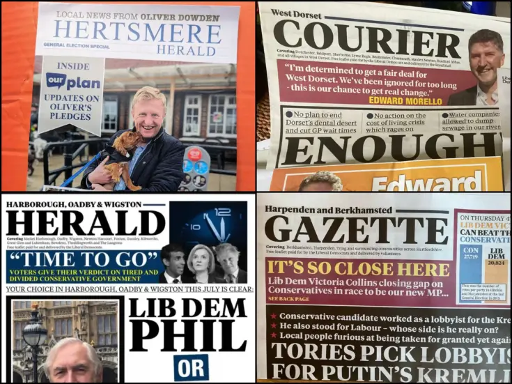 Lib Dems and Tories defy media critics to continue fake newspaper tactics