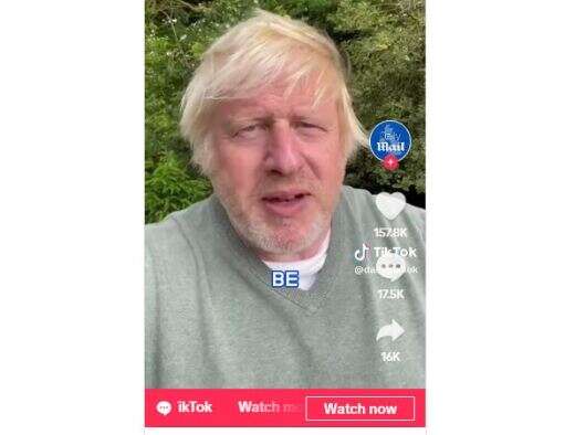 Boris Johnson on Tiktok