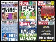 UK newspaper general election endorsements for 2024