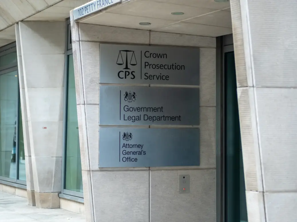 Signage outside Attorney General's Office plus Crown Prosecution Service and Government Legal Department building in London. Picture: Shutterstock/William Barton