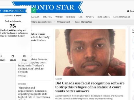 Toronto Star launches pay-per-article and daily passes for website access