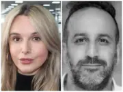 Split screen image of Rebecca Hutson and Ramin Beheshti, both looking directly at the camera. Pictures: The News Movement