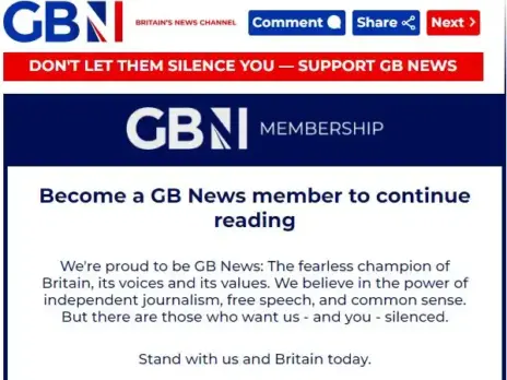 GB News marks milestone of 10,000 paying members