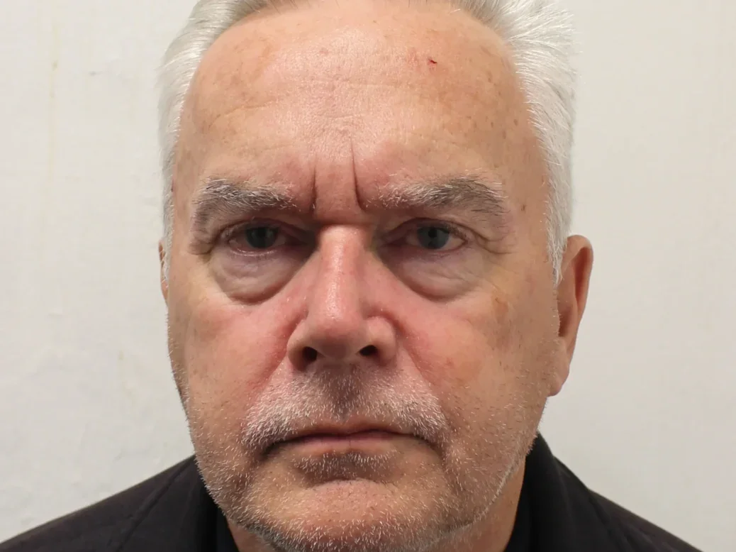 Huw Edwards photo to mark sentencing: unshaven, looking straight into camera unsmiling