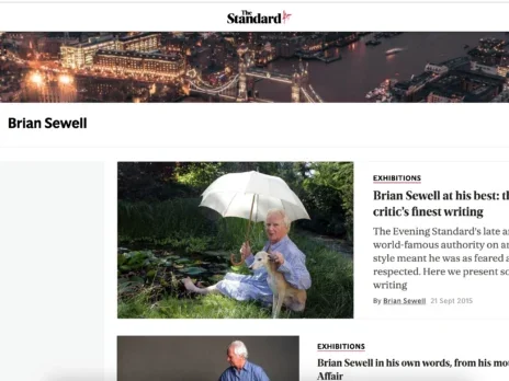 Brian Sewell's estate 'delighted' with AI resurrection of Standard column