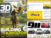 Three titles being closed by Future plc: 3D World, iMore and Total 911. Magazine covers for 3D World and Total 911, and screenshot of website article announcing the closure for iMore