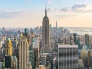 New York skyline with Empire State Building in the middle and river in the background. Picture: Shutterstock/phototrip2403