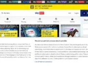 Sky Bet homepage on 16 September 2024 including part of the current cookie banner