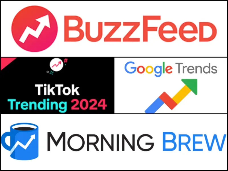  from Tiktok trending report, Google Trends and Morning Brew