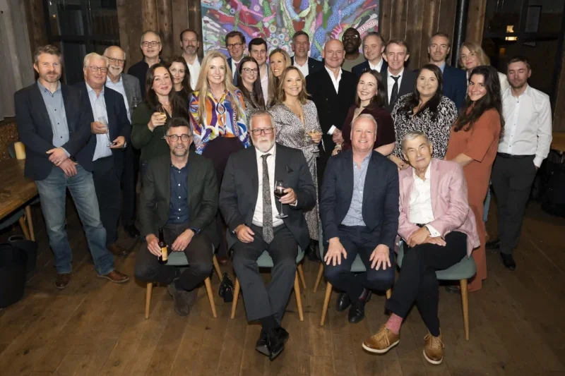 All former and curent SWNS staff who attended the 50th birthday event. Picture: SWNS