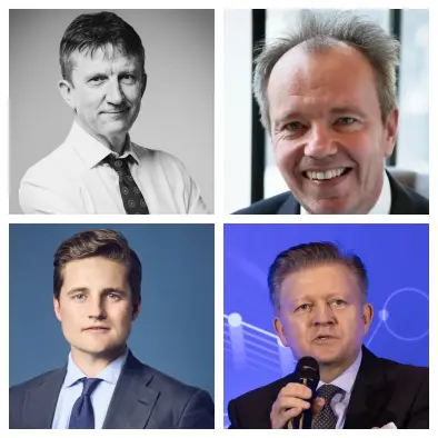 Some of the Mail leadership team, clockwise from left: publisher and CEO Danny Groom, vice chairman Rich Caccappolo, editor-in-chief Ted Verity and chief commercial officer Vere Harmsworth. Pictures: DMG Media and Press Gazette