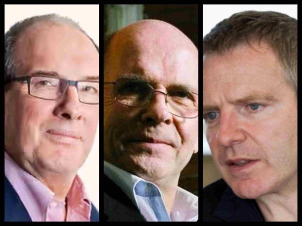 Former Observer editors Will Hutton, Roger Alton and John Mulholland