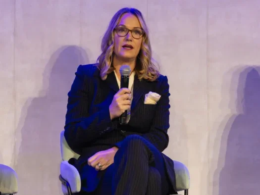 Sherry Phillips, newly appointed Forbes CEO, speaking at the Press Gazette Media Strategy Network conference in New York in November 2024