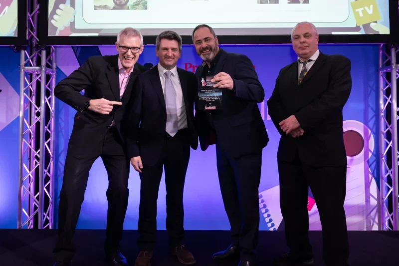 BBC team picking up Crime & Legal Journalism award for To Catch A Scorpion at the British Journalism Awards 2024. Picture: ASV Photography/Press Gazette