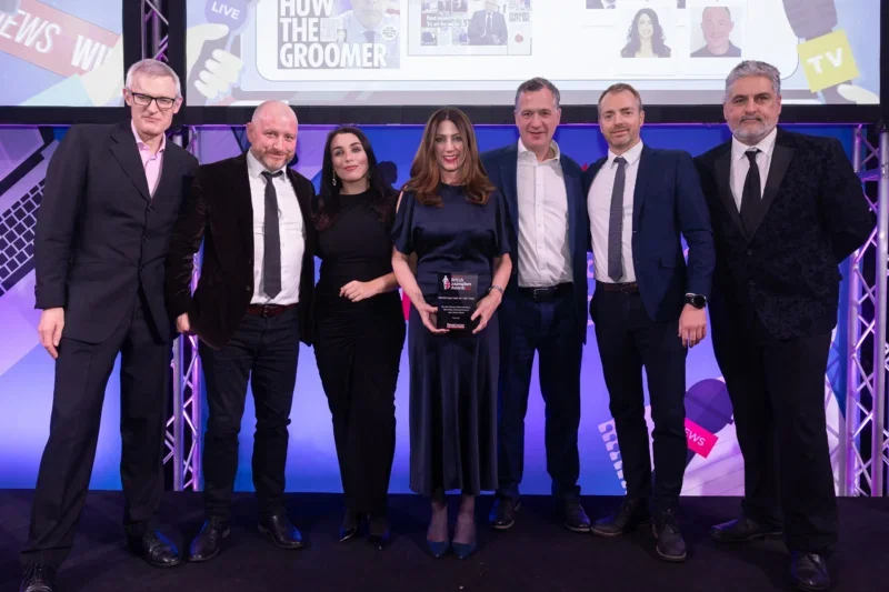 Sun team pick up Investigation of the Year at the British Journalism Awards 2024. Picture: ASV Photography/Press Gazette