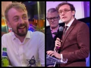 David Knowles, left, is remembered by his Telegraph colleague Francis Dearnley at the British Journalism Awards 2024. Right picture: ASV Photography/Press Gazette