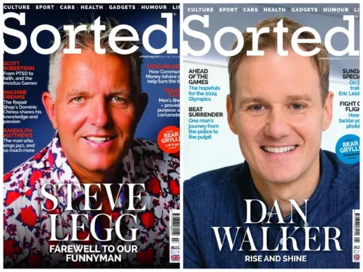 Sorted magazine covers with tribute to founder Steve Legg on one and 5 News presenter Dan Walker on another