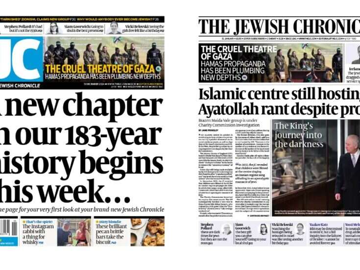 Photo of Jewish Chronicle announces new editor, new look and revamped membership