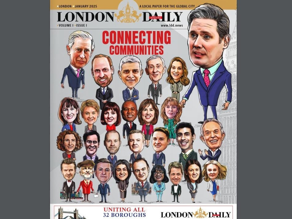 London Digital Daily's prototype front page