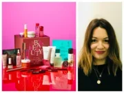 A composite image showing the kinds of products that appear in Reach's OK! Beauty Box alongside the company's commercial director, Emma Oakley. As well as its beauty boxes Reach has gotten into e-commerce through Yimbly, an online marketplace.