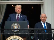 President Donald Trump and Prime Minister Benjamin Netanyahu attend the signing ceremony of the Abraham Accords at the White House in Washington, DC in September 2020. Picture: naomgalai/Shutterstock