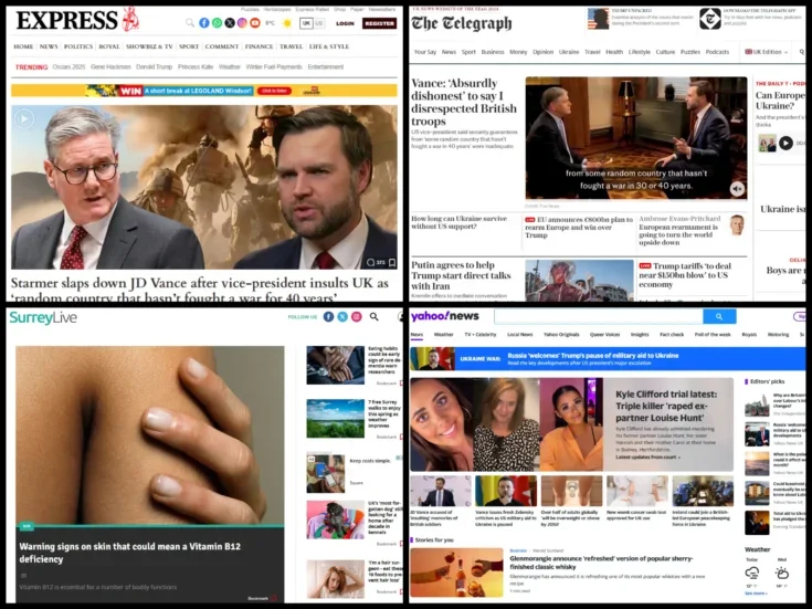 50 biggest UK news websites Jan 2025: Express audience up by a third in past year