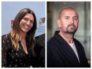 Split picture of Emma Sullivan in front of an awards ceremony backdrop, and headshot of Richard Furness with blurred backdrop. Newly appointed co-CEOs of Tortoise Media including The Observer