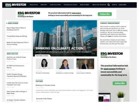B2B title ESG Investor closes amid ‘anti-woke’ backlash to sustainable investing