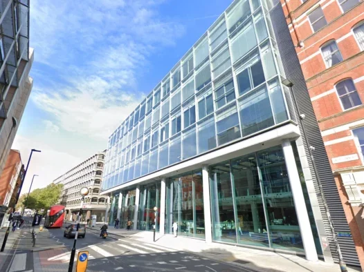 The offices of news broadcaster ITN on Gray's Inn Road in London, illustrating a story about the company's 2024 annual accounts and news that its profit reached its lowest point in a decade.