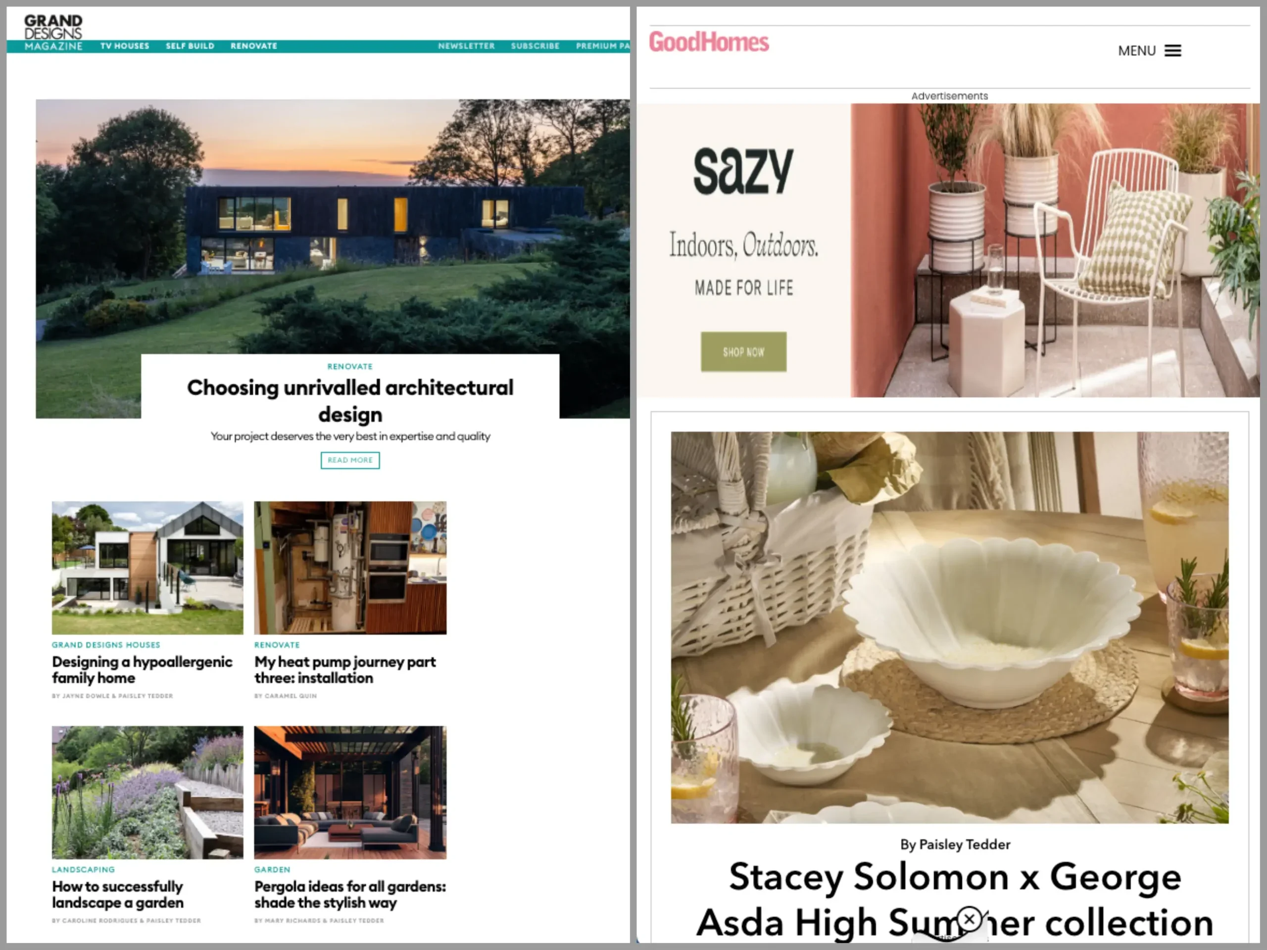 Grand Designs and Good Homes magazines end print publication