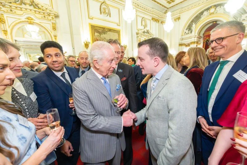 Impartial Reporter editor Rodney Edwards meets King Charles III at a Buckingham Palace reception for regional media in March 2025.