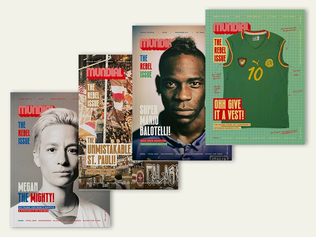Four covers for Mundial's Rebels issue. Picture: Mundial