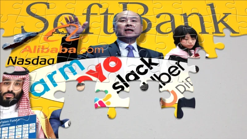 Motion graphic from FT film SoftBank: piecing the puzzle together. Picture: FT
