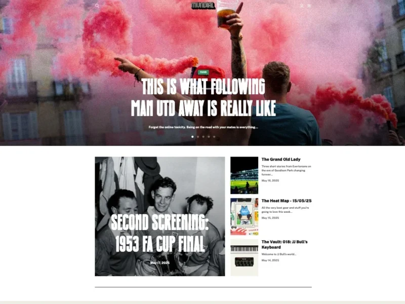 Mundial website post-relaunch. Picture: Mundial