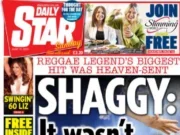 Daily Star Sunday front page on 15 June 2025 splash is Shaggy: It wasn't me...