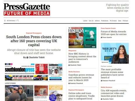 Press Gazette launches paid access to online content Press Gazette launches paid access to online content