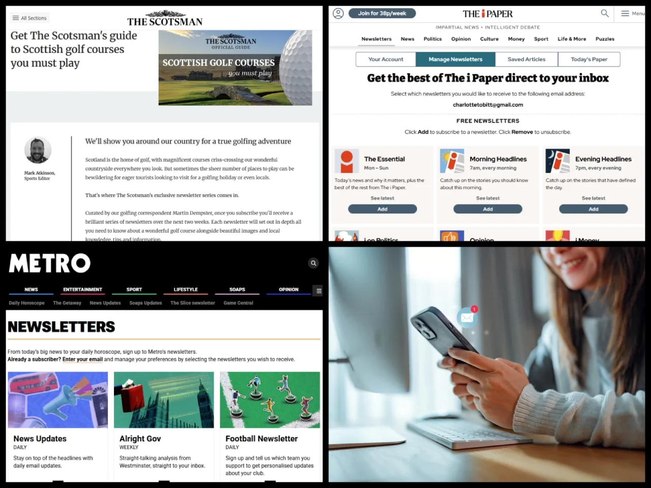 Newsletter strategies: Insights from The Scotsman, Metro and The i Paper Newsletter strategies: Insights from The Scotsman, Metro and The i Paper