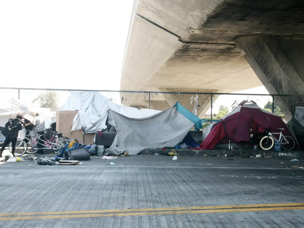 Homeless people living under motorway. Picture: Shutterstock