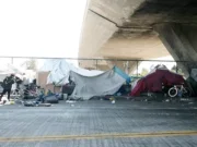 Homeless people living under motorway. Picture: Shutterstock