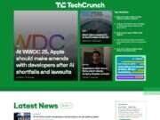 Techcrunch homepage