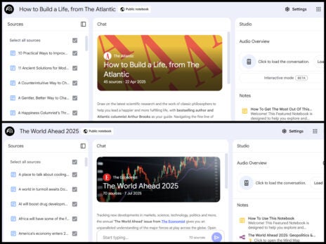 The Atlantic and The Economist among initial partners for Google 'featured notebooks' The Atlantic and The Economist among initial partners for Google 'featured notebooks'